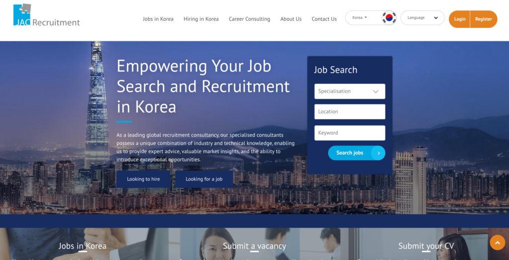 JAC Recruitment Korea